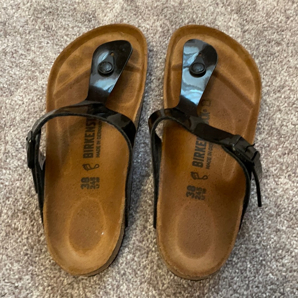 Black Birkenstock Gizeh Sandals 38